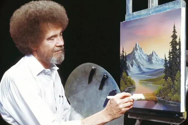 Bob Ross’un Canlı Yayında Yaratılan Eserleri Rekor Fiyata Satıldı
