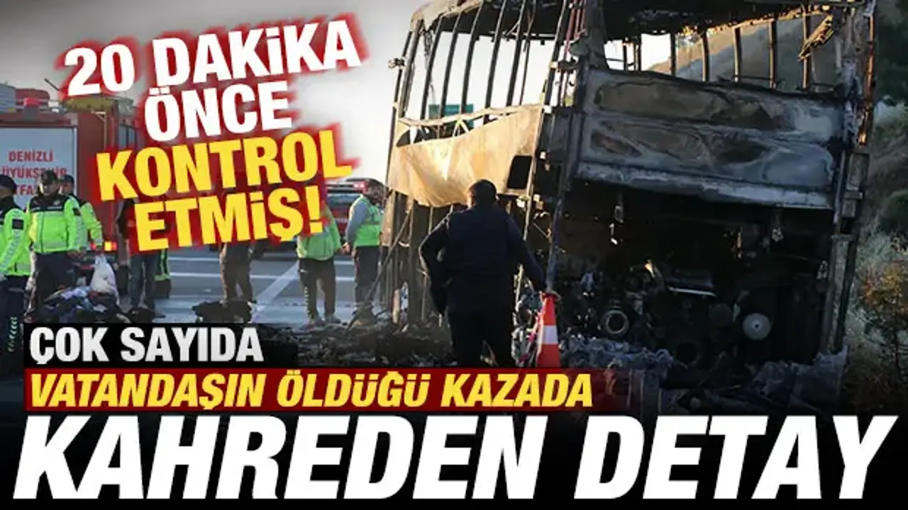 Denizli’de Otobüs Yangınında 8 Kişi Hayatını Kaybetti