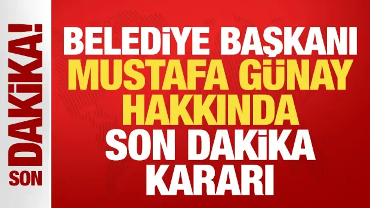 İçişleri Bakanlığı’ndan Mustafa Günay Hakkında Görevden Uzaklaştırma