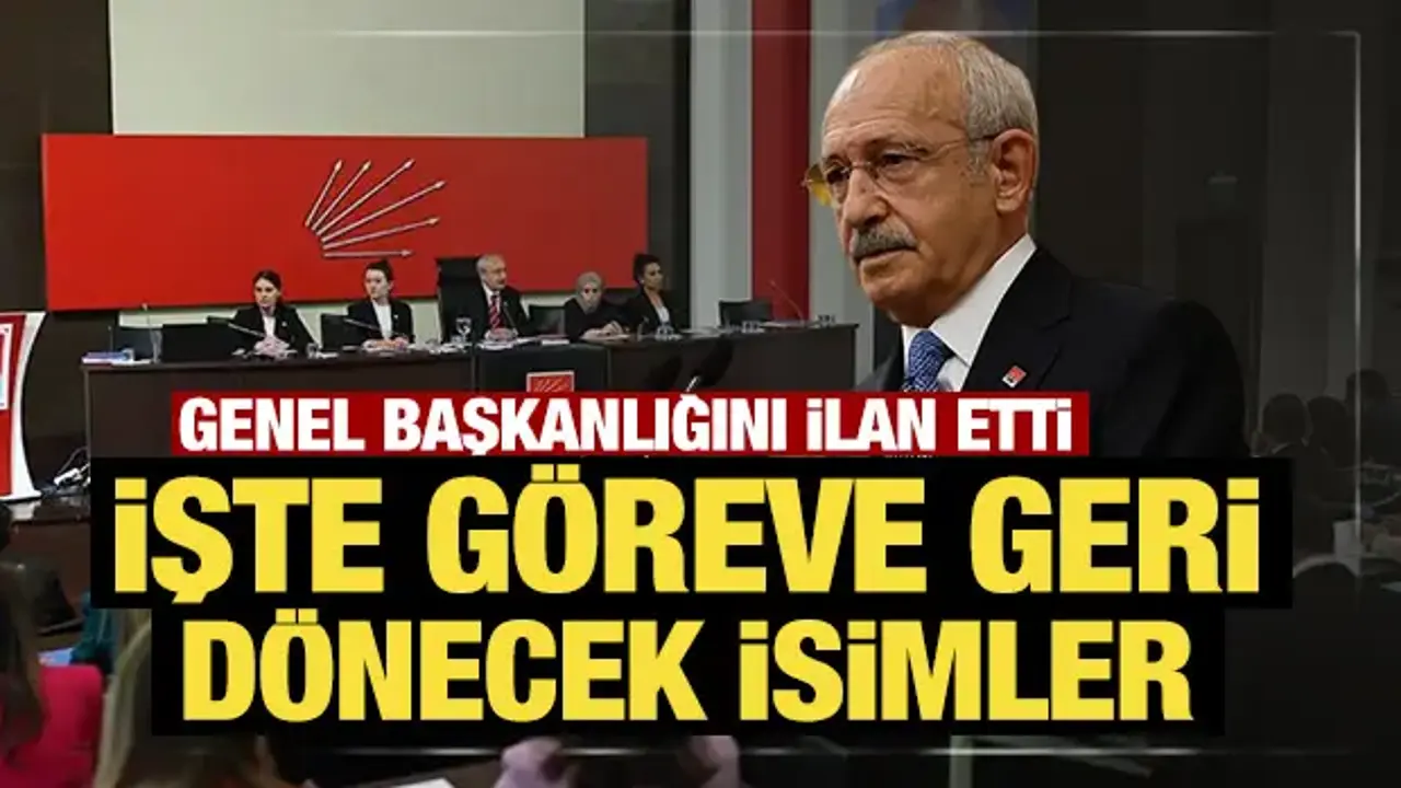Kılıçdaroğlu’nun CHP Genel Başkanlığı ve Yeni MYK Kadrosu