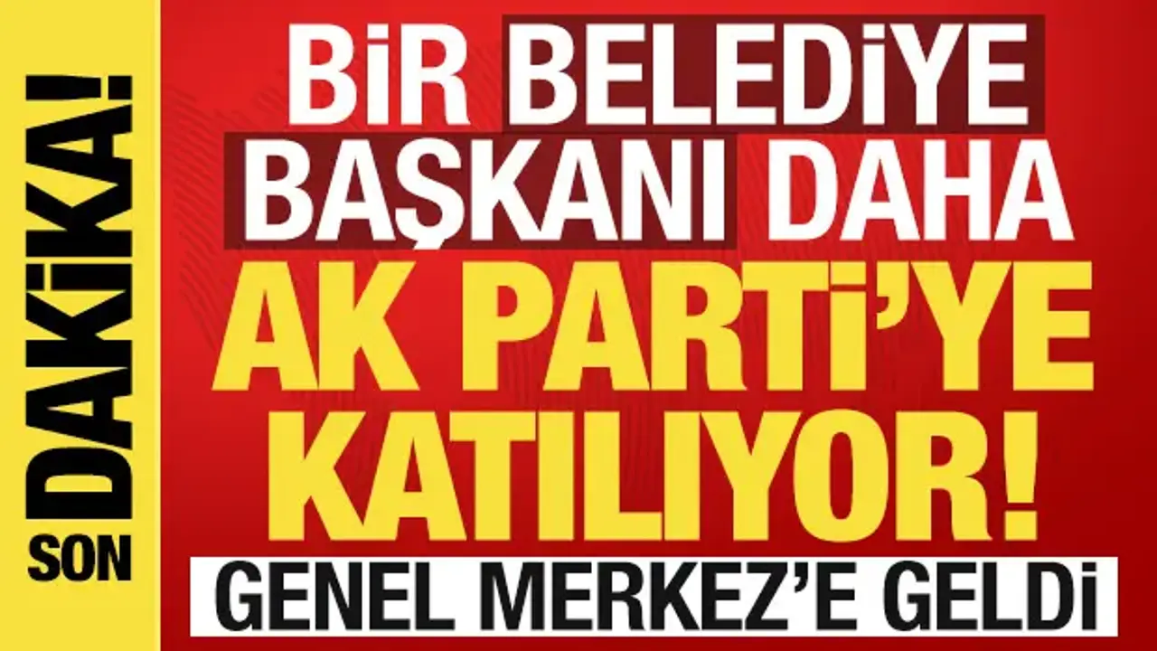 Keçiören Belediye Başkanı Mesut Özarslan AK Parti’ye Katıldı