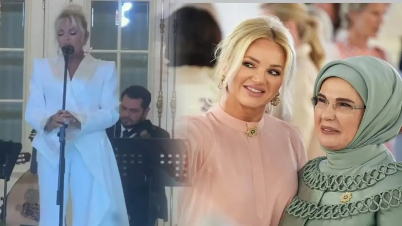 Ajda Pekkan, NATO Zirvesi’nde Lider Eşleri İçin Sahne Aldı