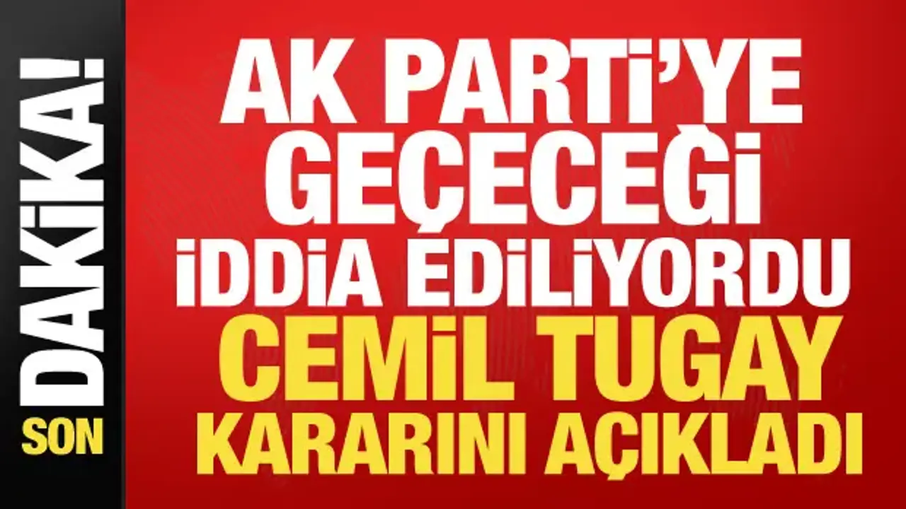 Cemil Tugay, Bağımsız Devam Edeceğini Açıkladı