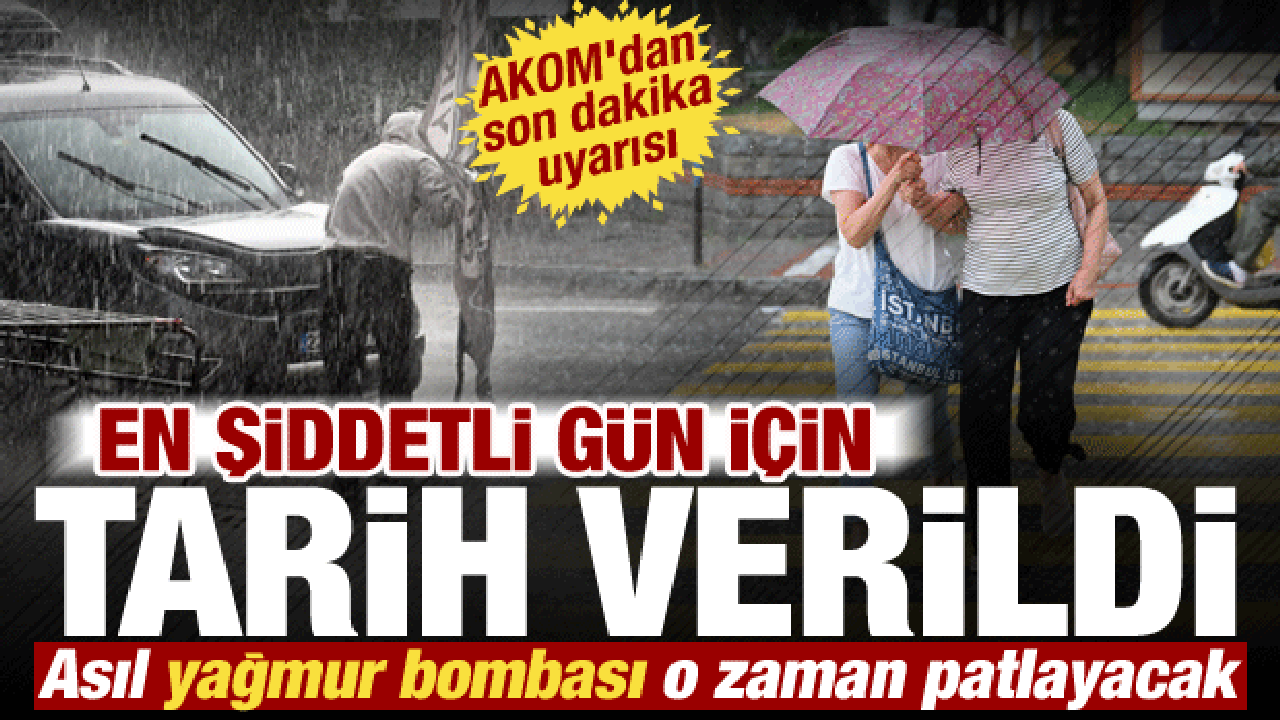 İstanbul’da Şiddetli Yağış Uyarısı: Cumartesi Günü Dikkat