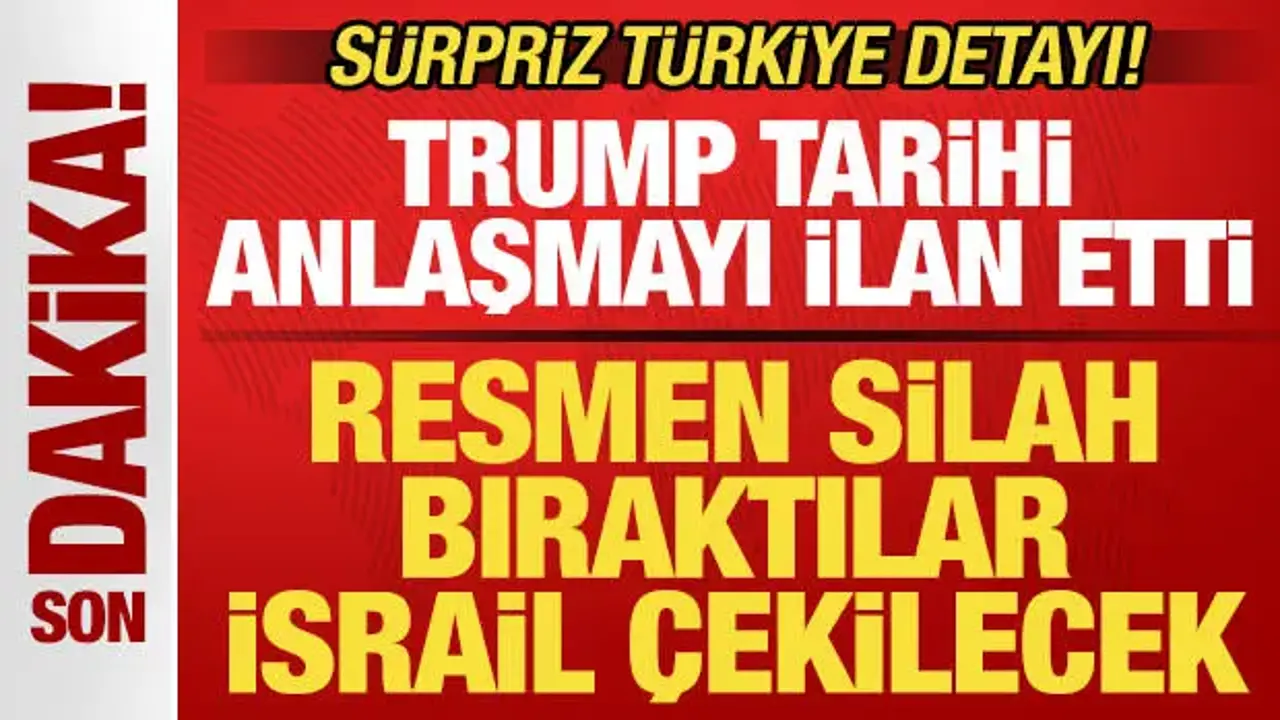 Trump, Gazze’de Tarihi Anlaşmayı Duyurdu: Silahlar Bırakıldı