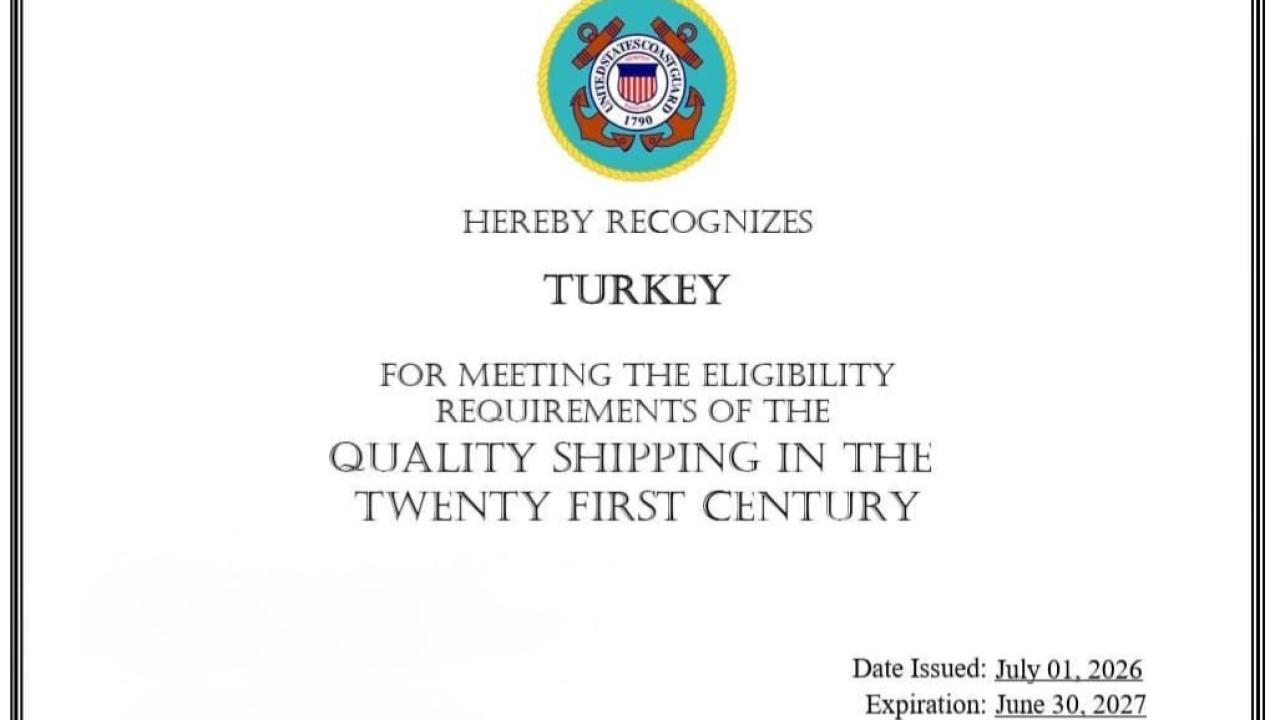 Türk Bayrağı, QUALSHIP 21 Listesindeki Başarısını Sürdürüyor