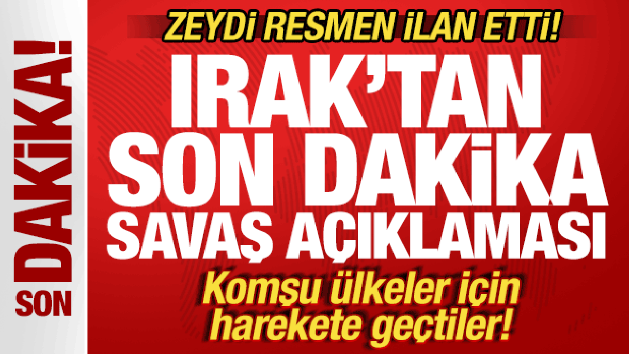 Irak Başbakanı Zeydi’den Komşu Ülkeler İçin Güvenlik Talimatı