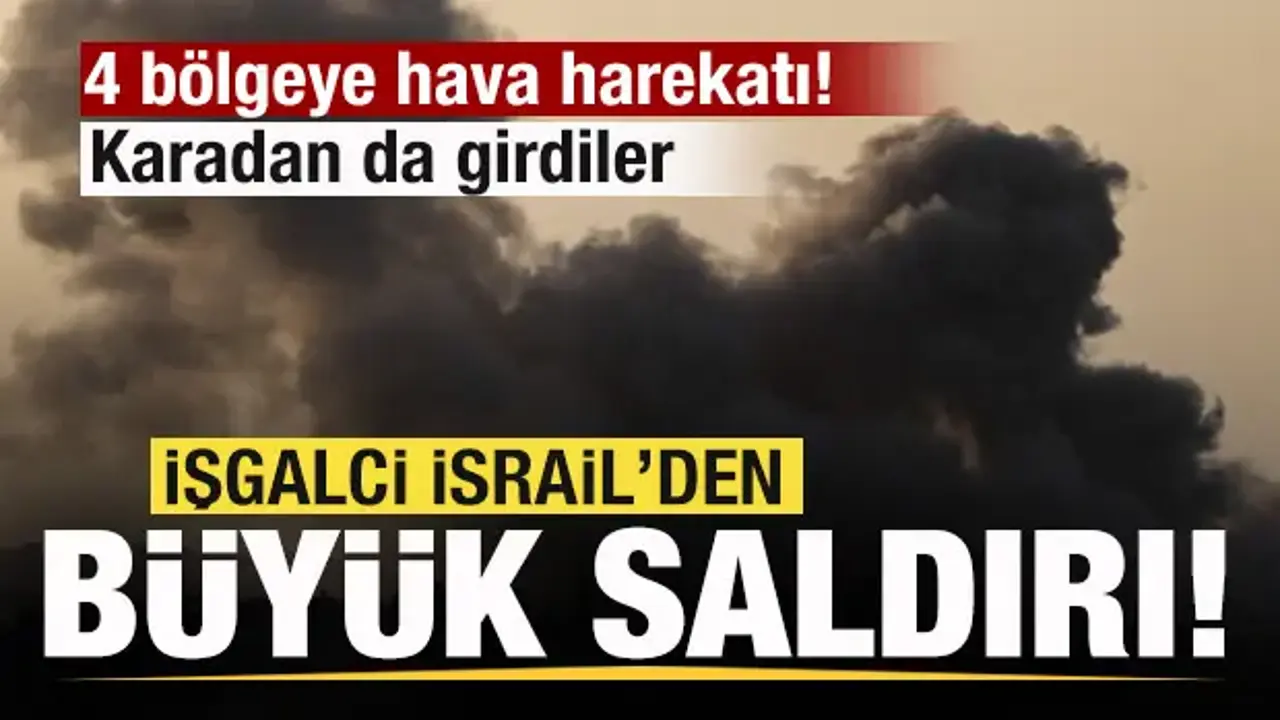 İsrail, Lübnan’a Geniş Kapsamlı Hava ve Kara Saldırıları Düzenledi