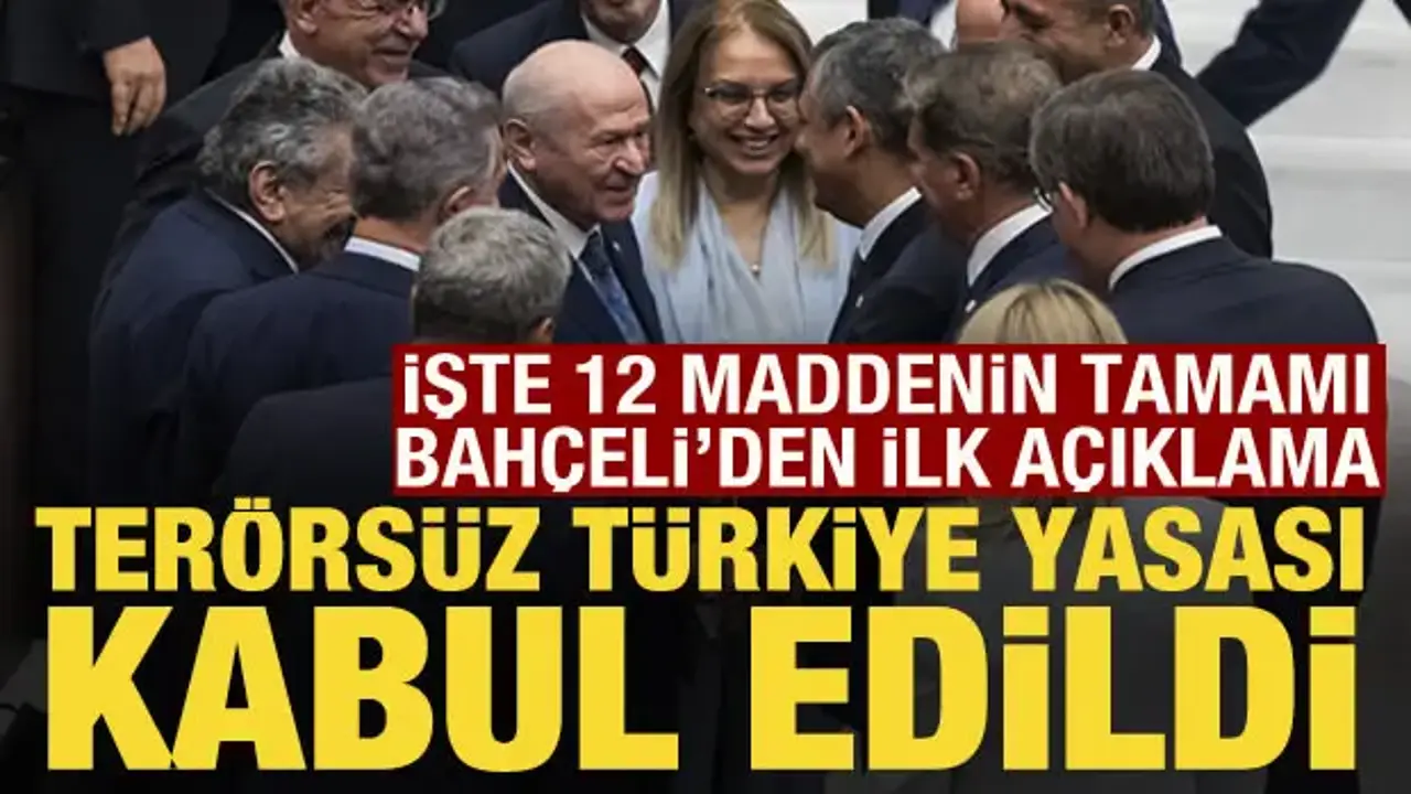 Meclis’ten Terörsüz Türkiye Yasası Geçti: 12 Maddelik Düzenleme