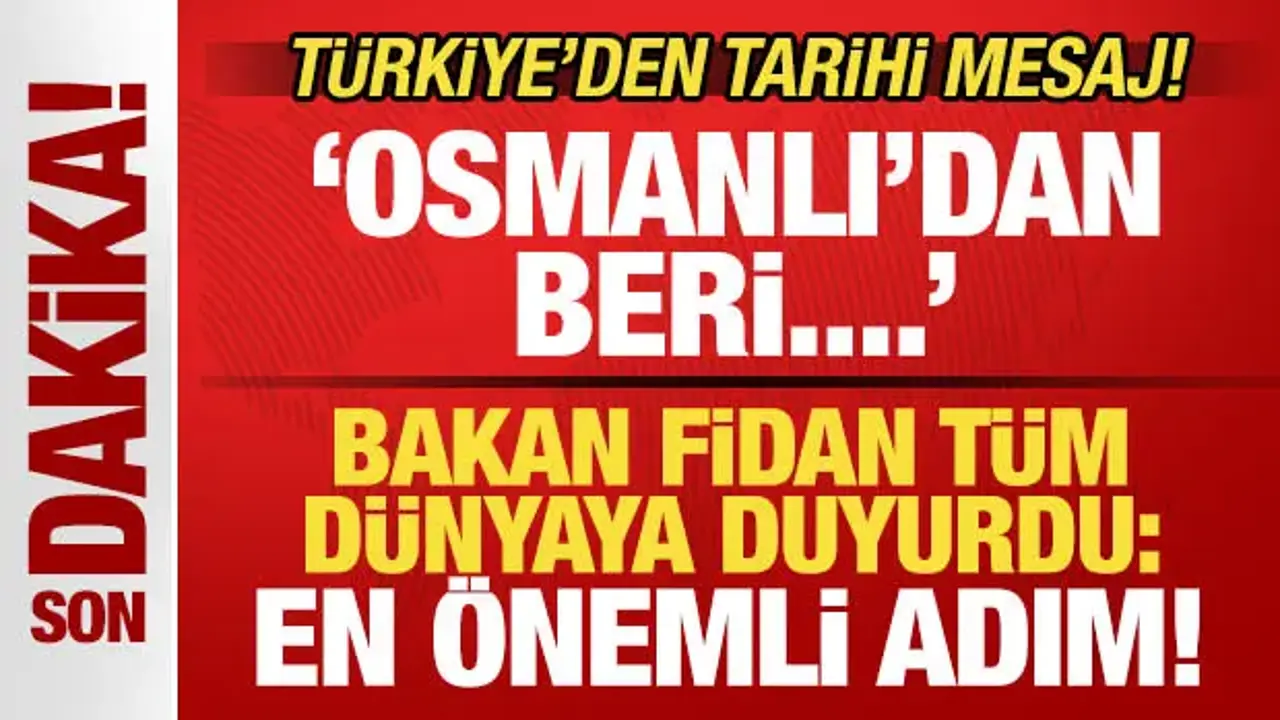 Türkiye’den Tarihi Mekke Anlaşması Açıklaması