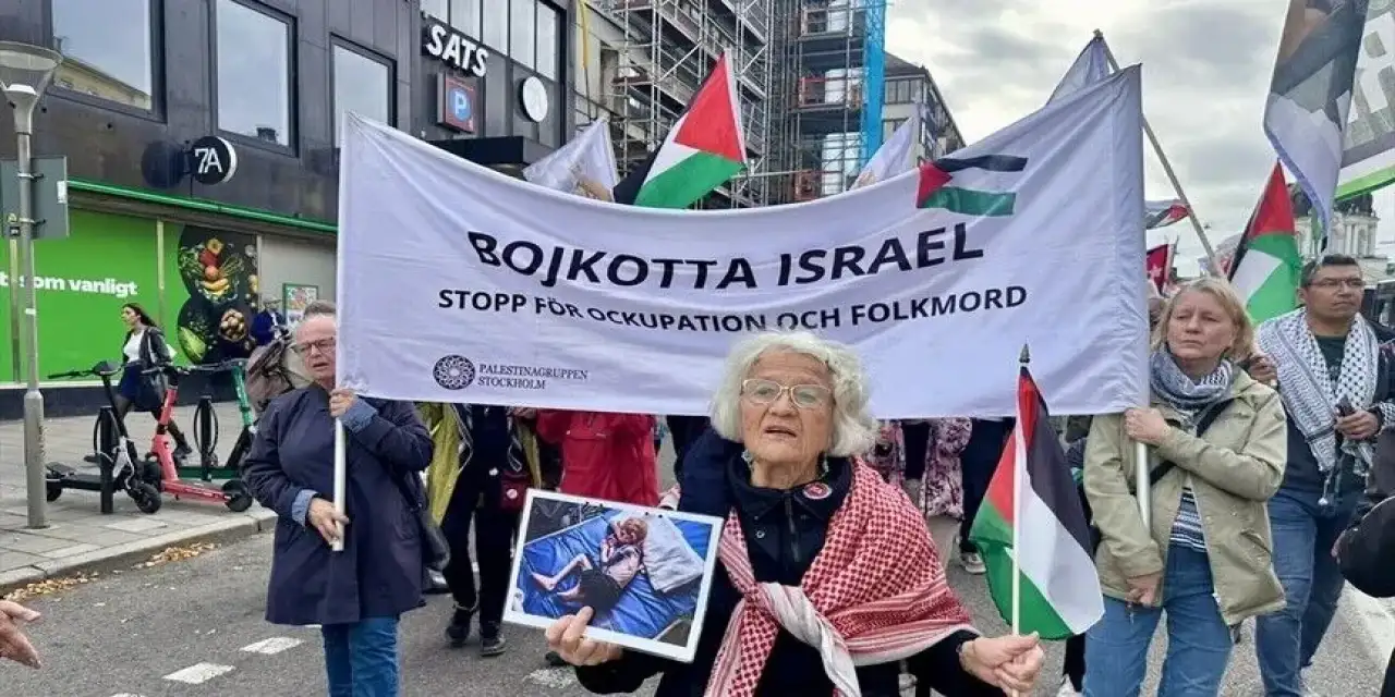 İsveç’te İsrail protestosu: Yüzlerce kişi sokağa çıktı