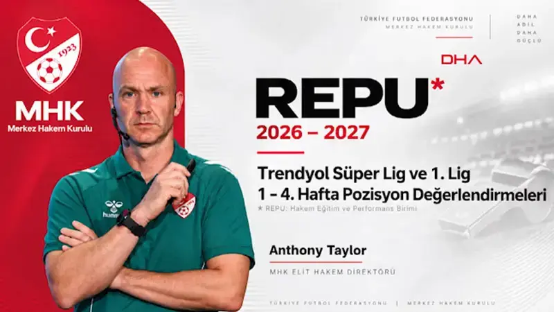 TFF, Anthony Taylor’ın hakem kararları analizini yayımladı