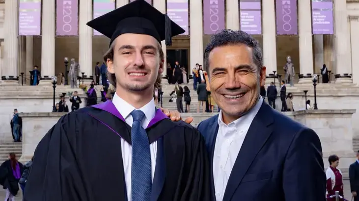 Ferhat Göçer’in oğlu Can, UCL’den mezun oldu