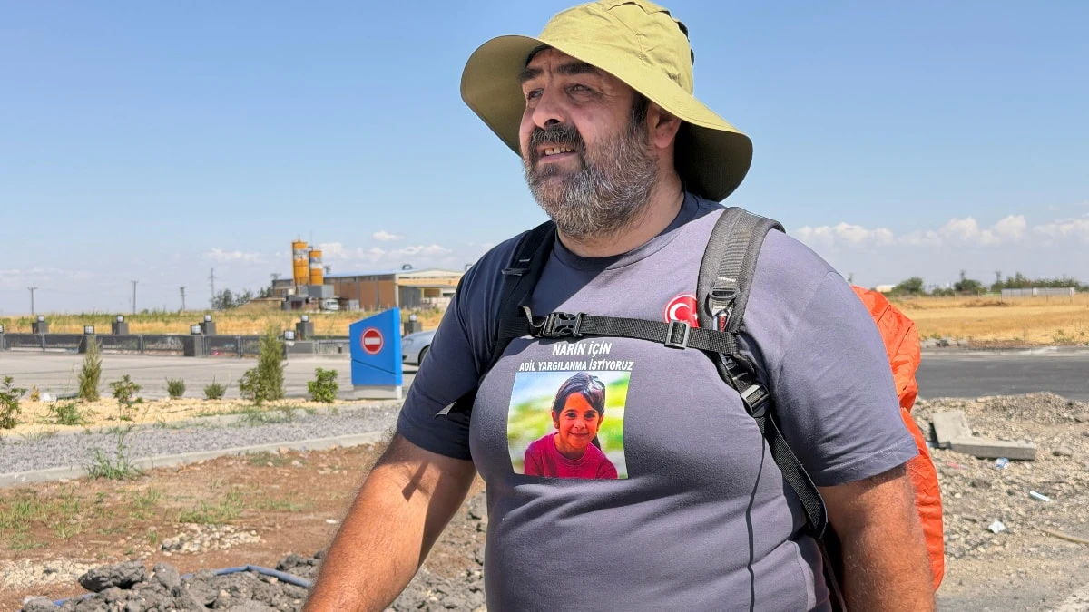 Arif Güran, Narin için Ankara’ya yürüyüş başlattı