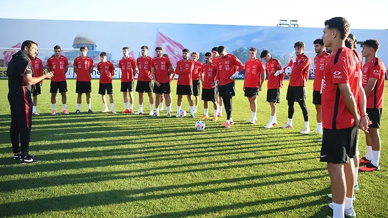 Ümit Milli Takımı, Ukrayna maçı hazırlıklarına başladı