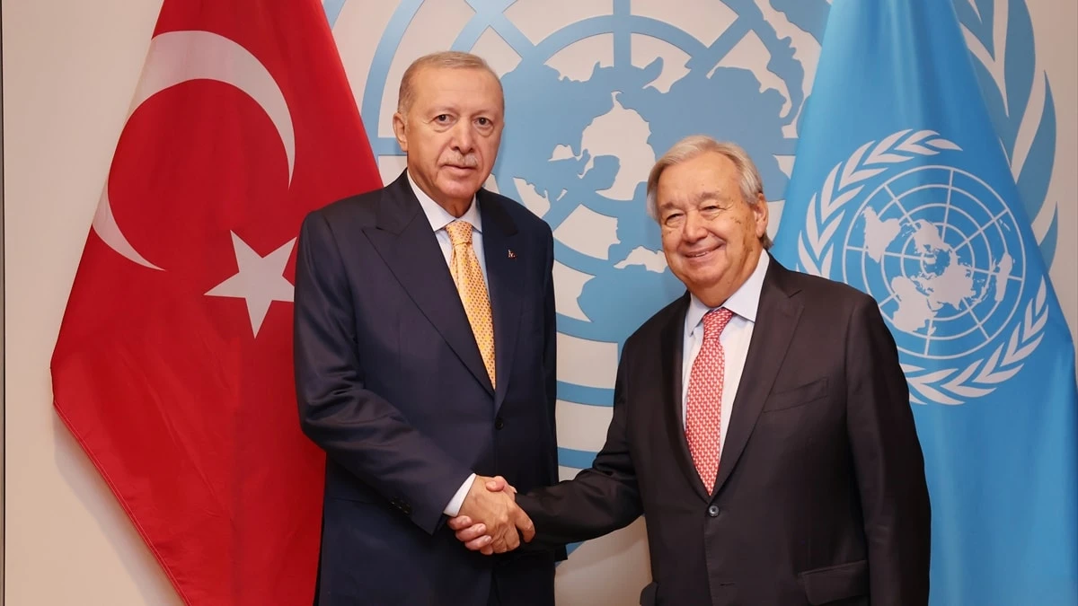 Cumhurbaşkanı Erdoğan Guterres ile görüştü: Diplomasi