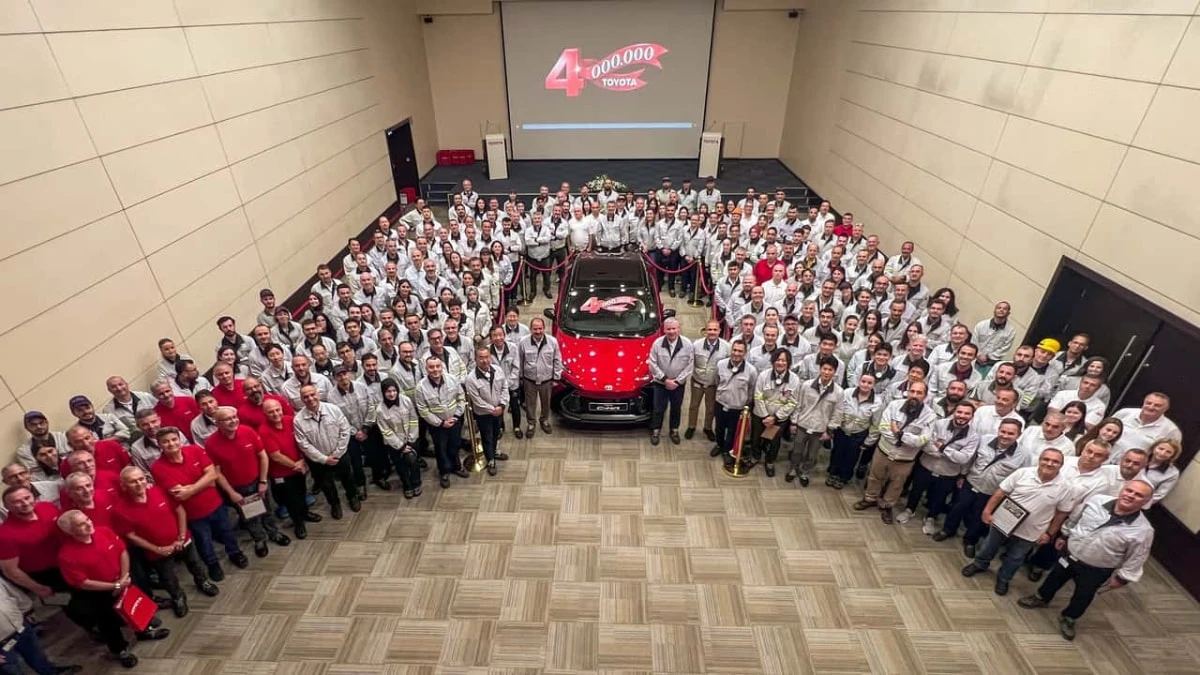 Toyota Türkiye 4 milyonuncu otomobilini üretti