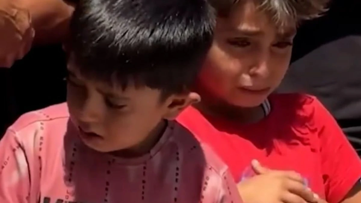 Gazzeli çocukların babalarına yürek yakan vedası