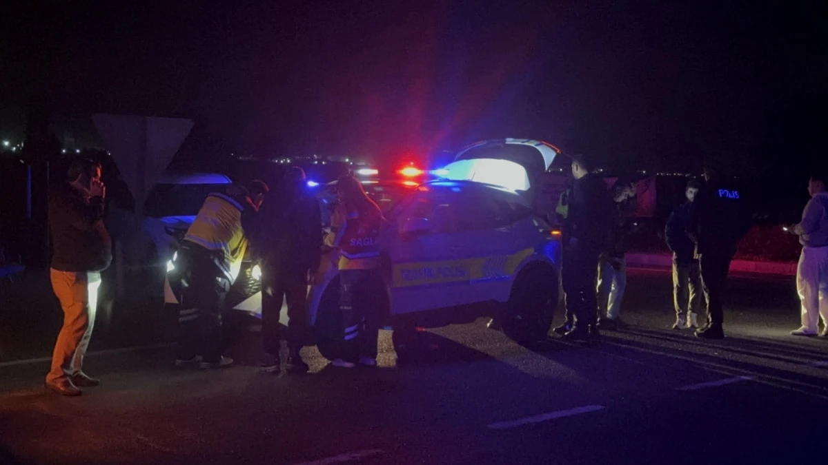 Tekirdağ’da trafik kazası: Araçlardan biri yan yattı