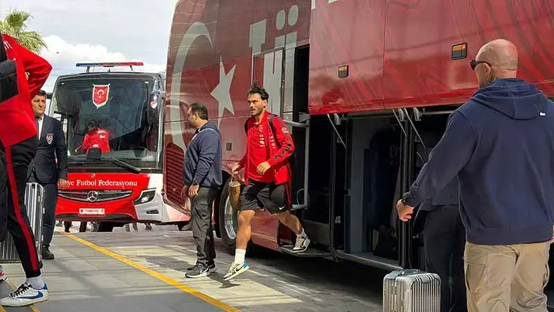 A Milli Futbol Takımı, İtalya maçı için Bursa’ya geldi