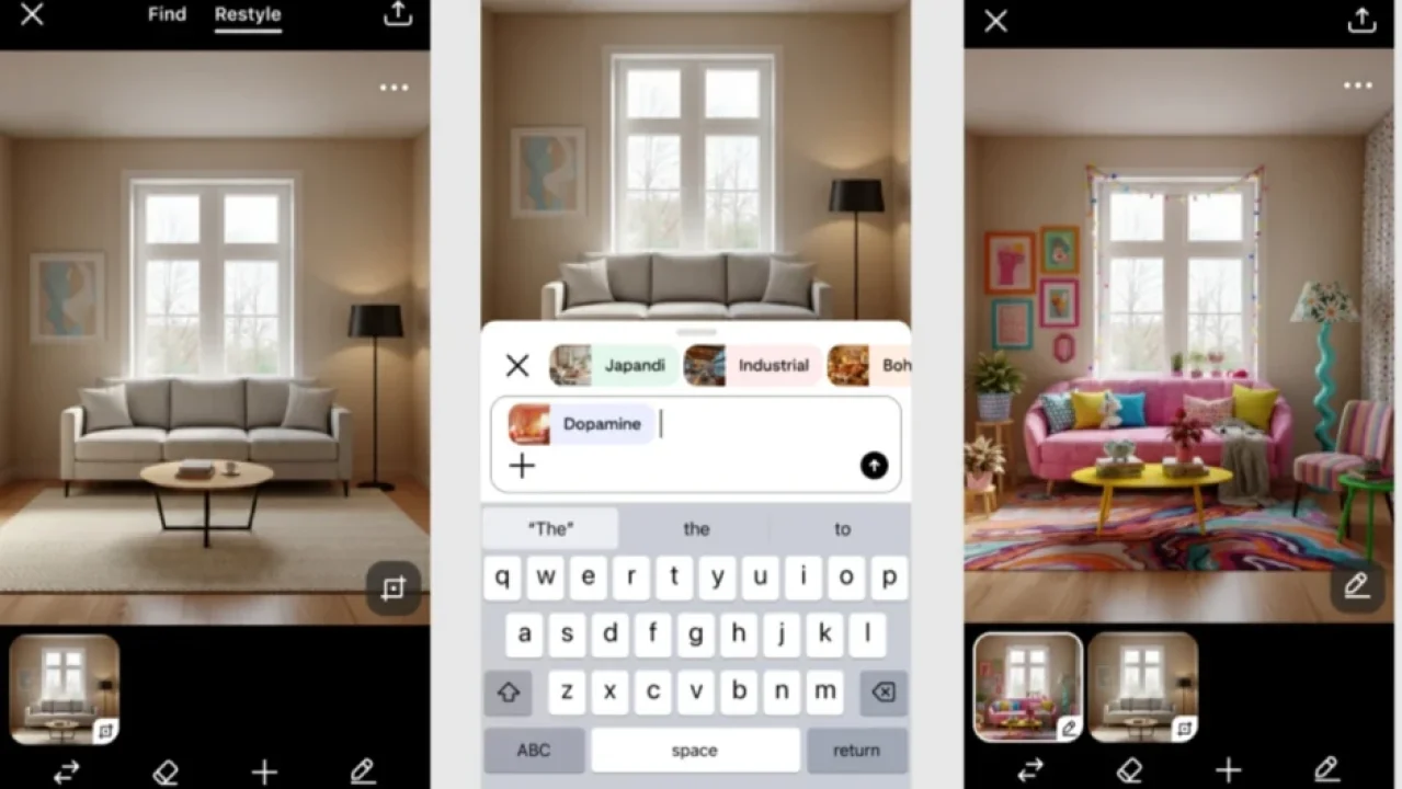 Pinterest Restyle: Yapay Zekâyla Odanızı Yeniden Tasarlayın