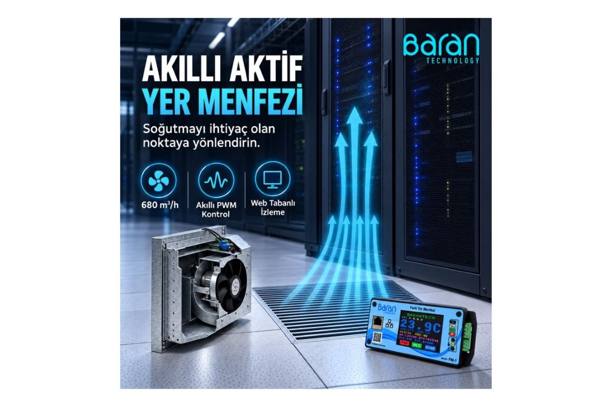 Akıllı Aktif Yer Menfezi ile Verimli Veri Merkezi