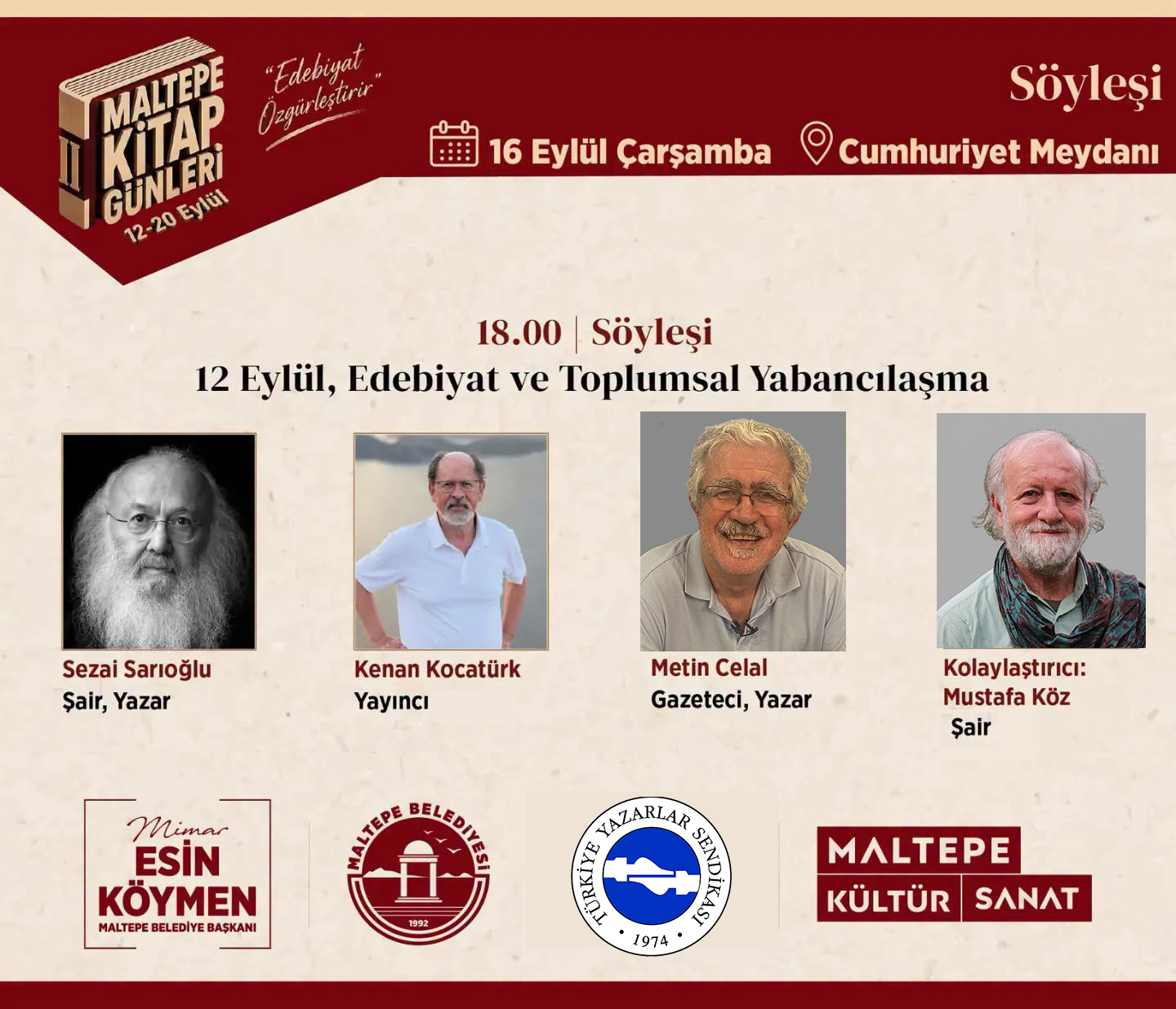 12 Eylül, Edebiyat ve Toplumsal Yabancılaşma Söyleşisi
