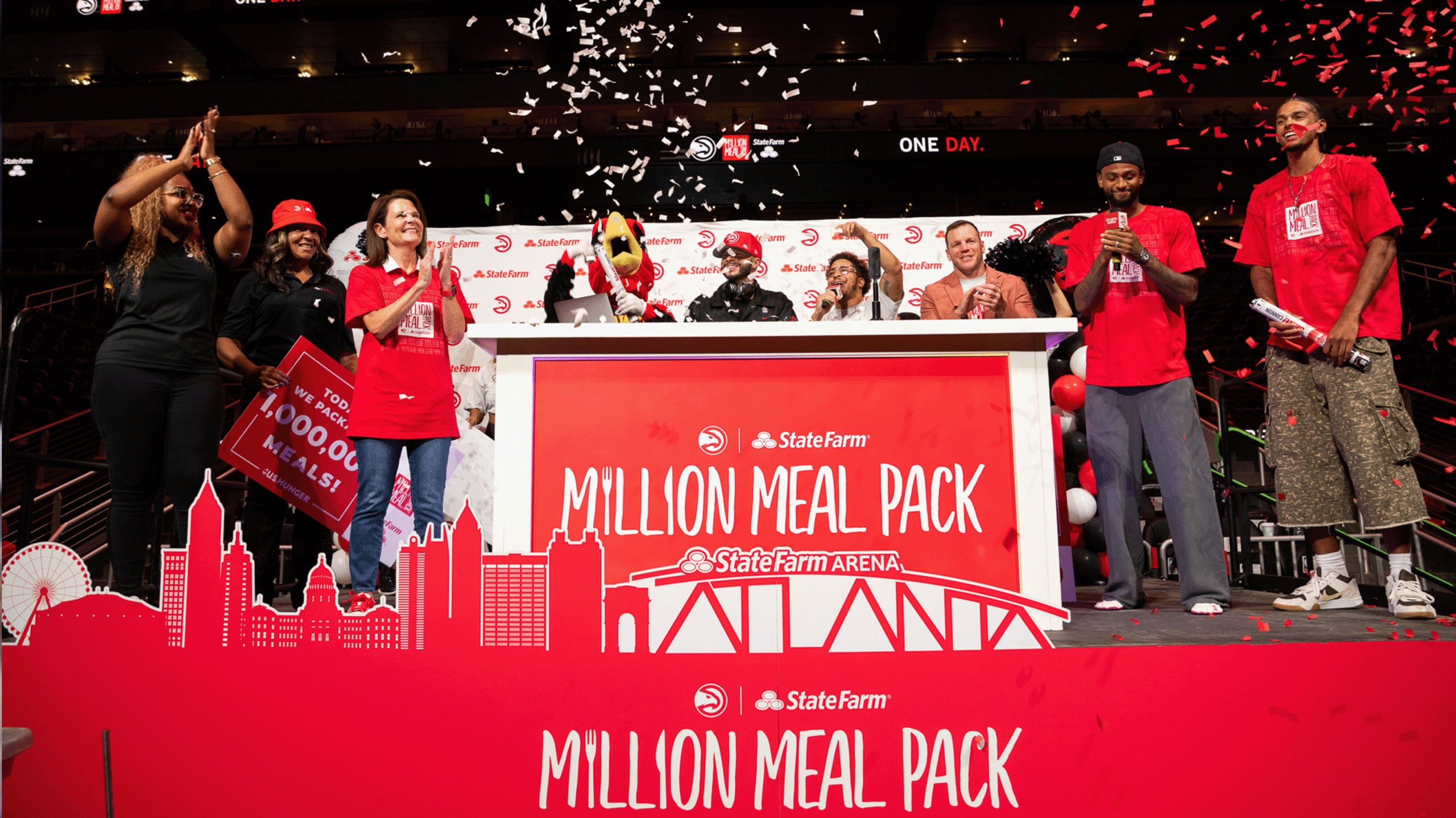 Hawks Million Meal Pack ile Atlanta’da 1 milyon öğün