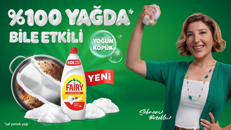 Fairy’nin yeni kampanyasında Şebnem Bozoklu’dan Dinle