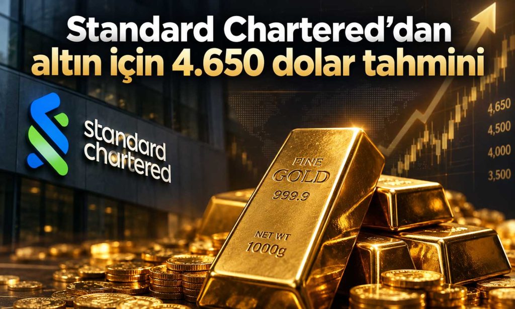 Altın fiyatları için Standard Chartered’dan yeni hedef