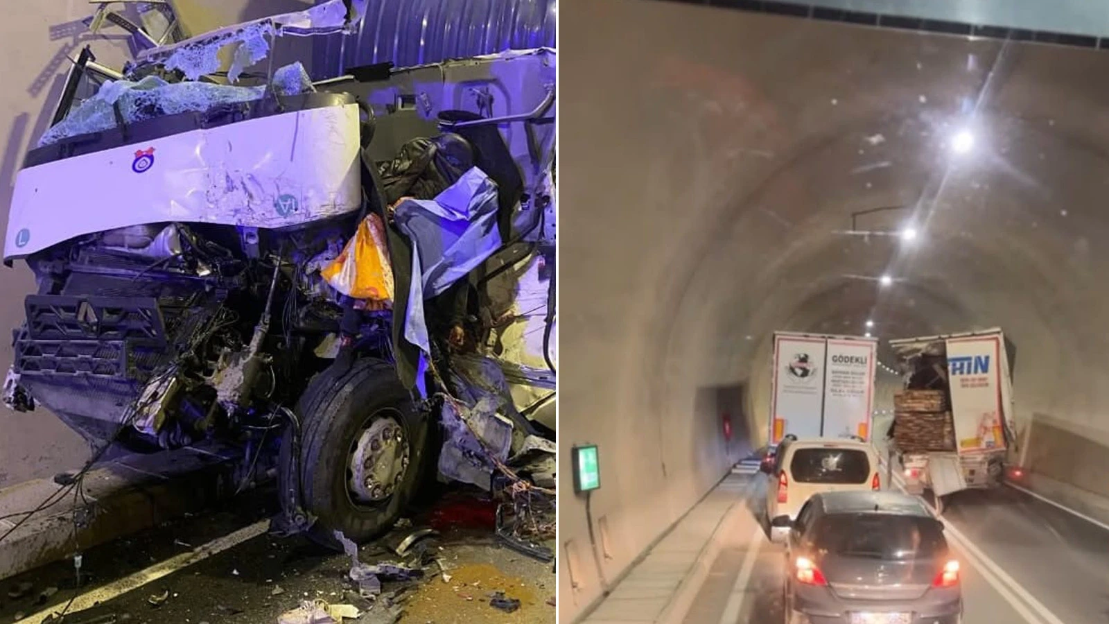 Artvin tünel kazası zincirleme oldu: 1 ölü, 2 yaralı
