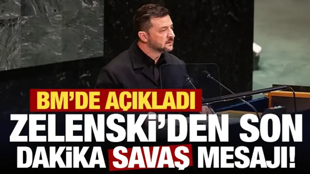 Zelenski BM’de açıkladı: Putin’le görüşmeye hazır