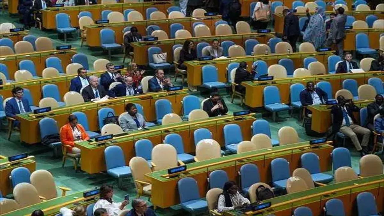 Netanyahu konuşması sırasında BM salonunu terk ettiler