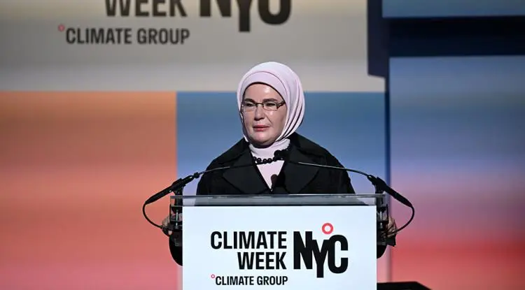 Emine Erdoğan, New York İklim Haftası’nda konuştu