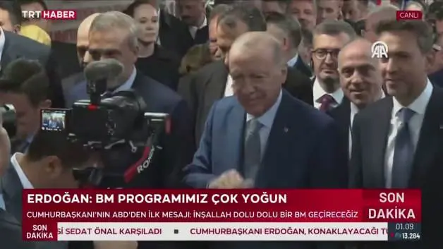 Erdoğan’a Türkevi’nde coşkulu karşılama: BM mesajı