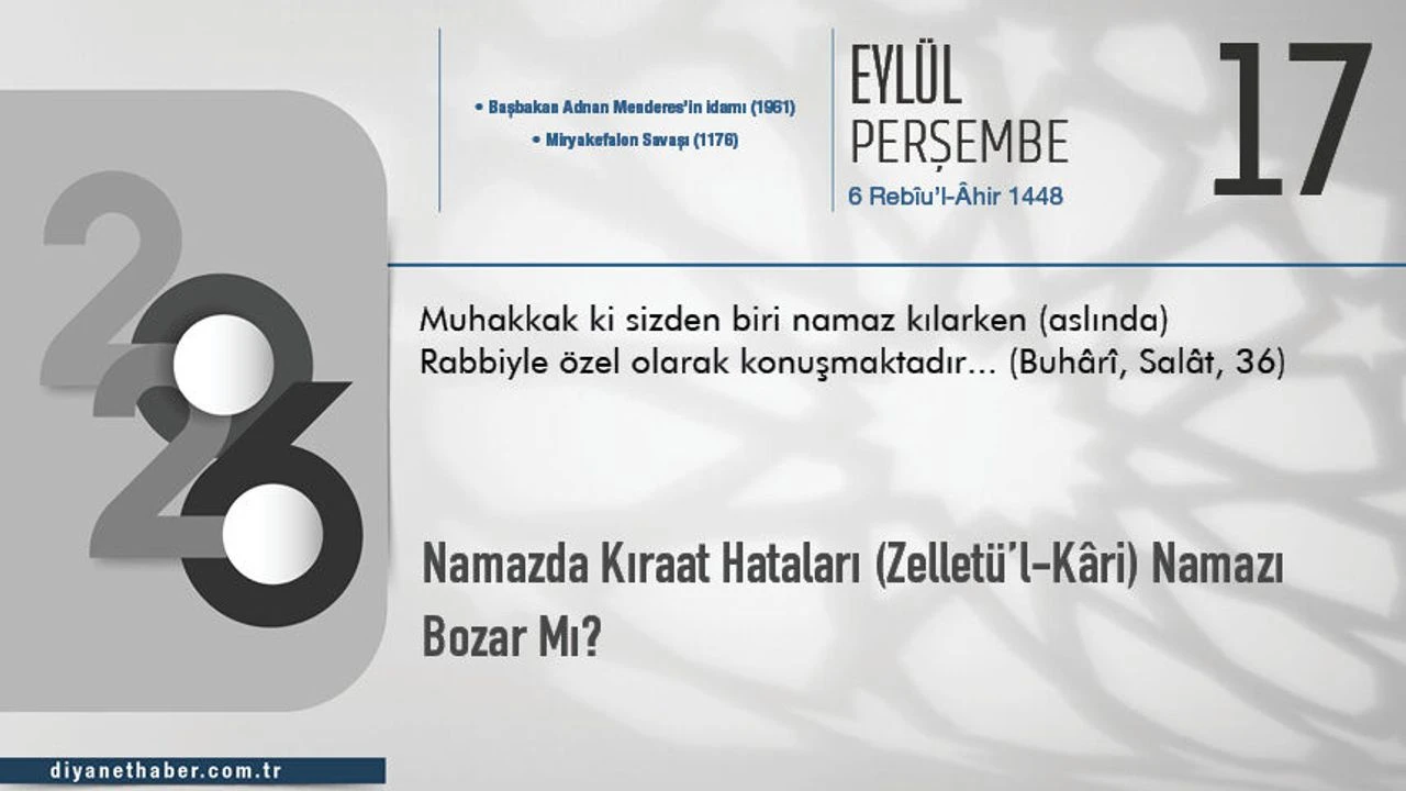 Kıraat Hataları Namazı Bozar mı? Fıkhî Hükümler