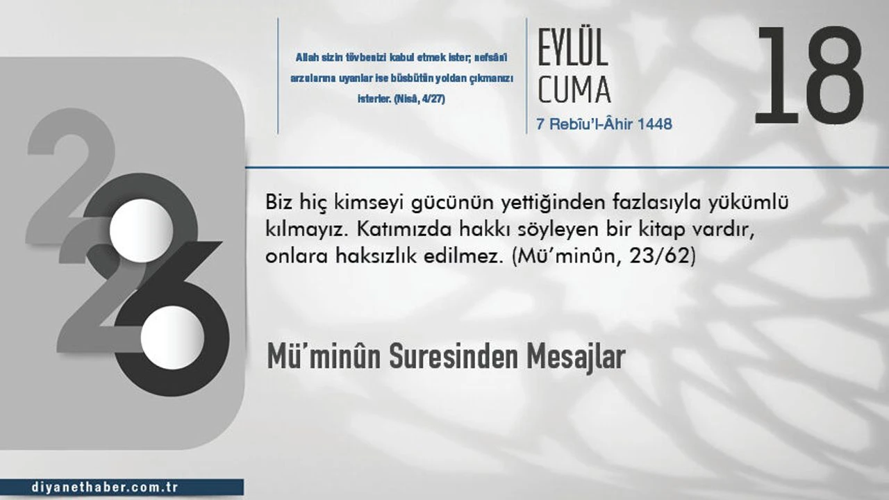 Mü’minûn Suresinden Mesajlar: Adalet ve Sorumluluk