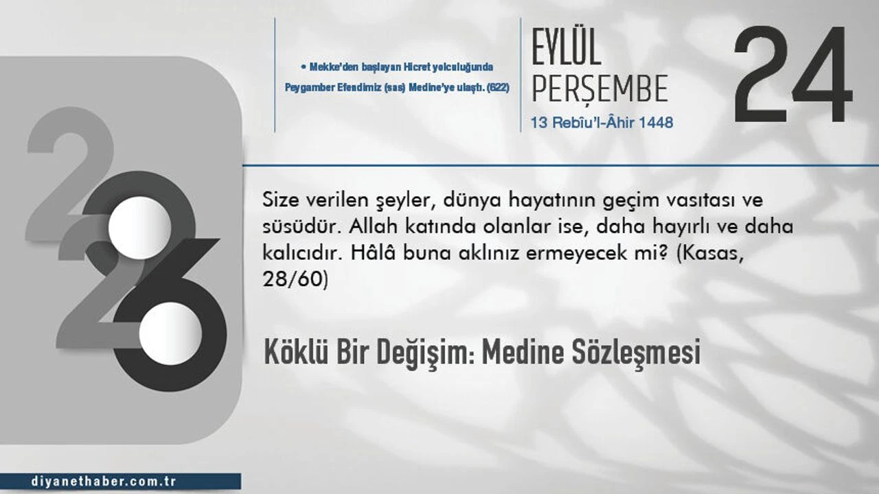 Medine Sözleşmesi: Birlikte Yaşamın Tarihî Temeli