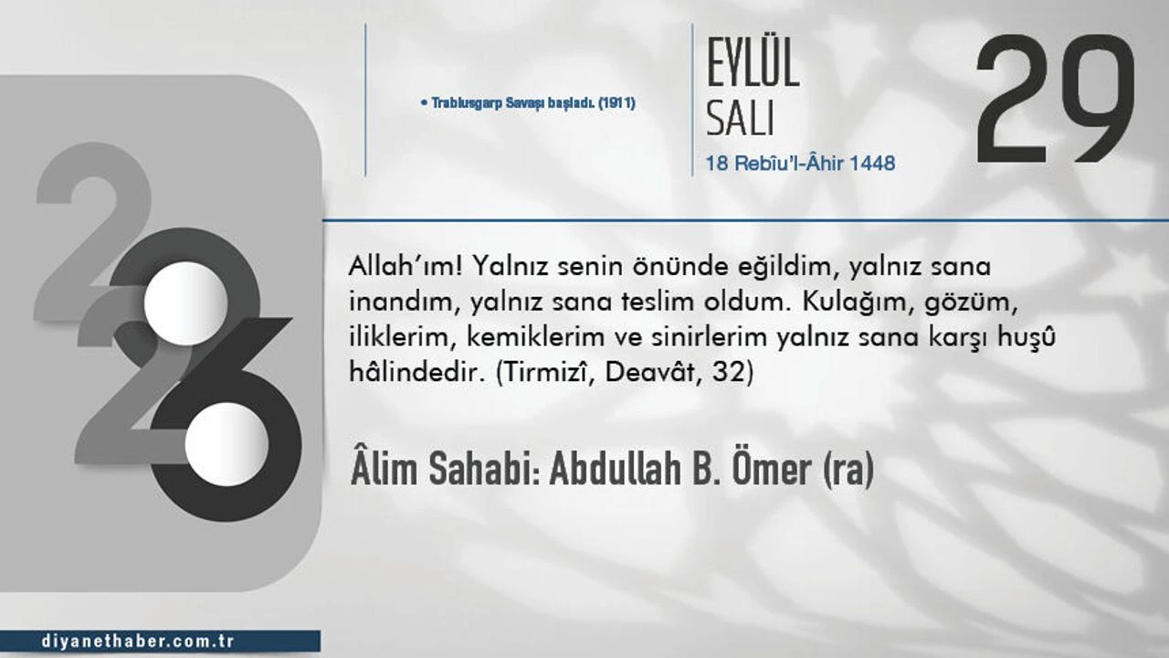 Âlim Sahabi Abdullah b. Ömer’in Örnek Mücadelesi