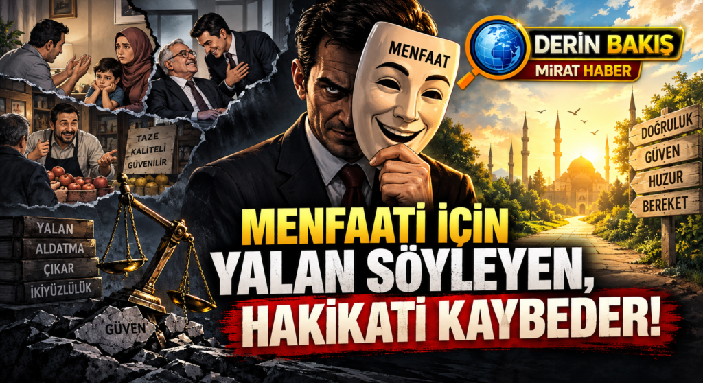 Menfaat İçin Yalan Söyleyen, Hakikati De Kaybeder