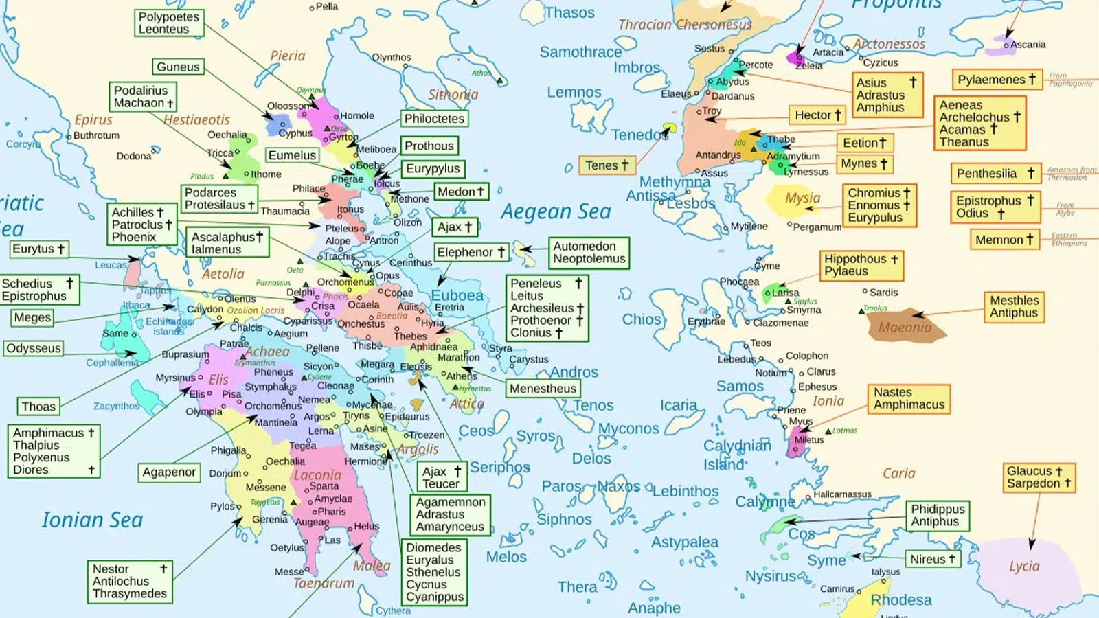Truva Savaşı’na hangi şehirler ve krallar katıldı?