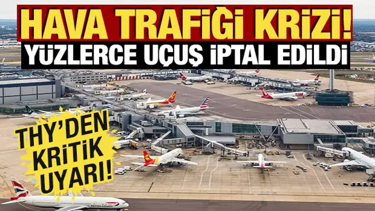 İngiltere hava trafiği krizi: 300 uçuş iptal