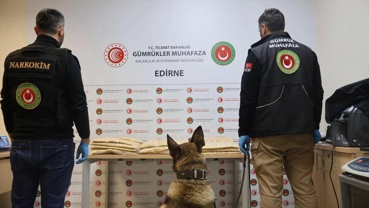 Kapıkule’de 50 kilogram sentetik uyuşturucu yakalandı