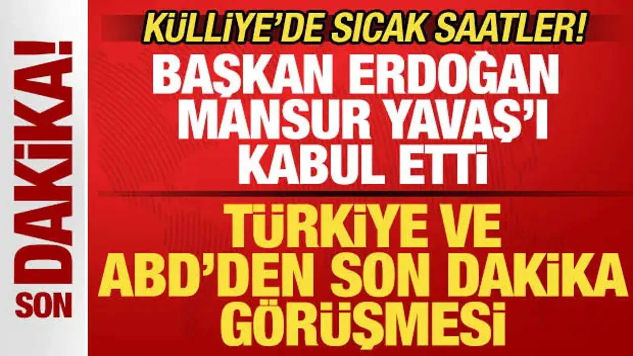 Erdoğan Mansur Yavaş görüşmesi Külliye’de gerçekleşti