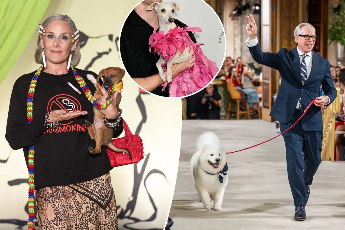 New York Moda Haftası’nda köpekler podyumu ele geçirdi