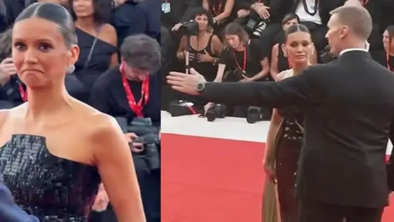 Nina Dobrev, Venedik kırmızı halısında zor anlar yaşadı