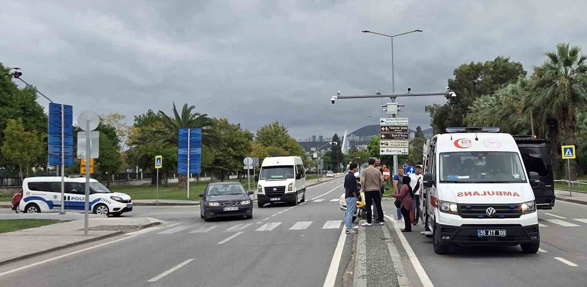 Samsun’da motosiklet kazası: 6 yaşındaki çocuk yaralandı