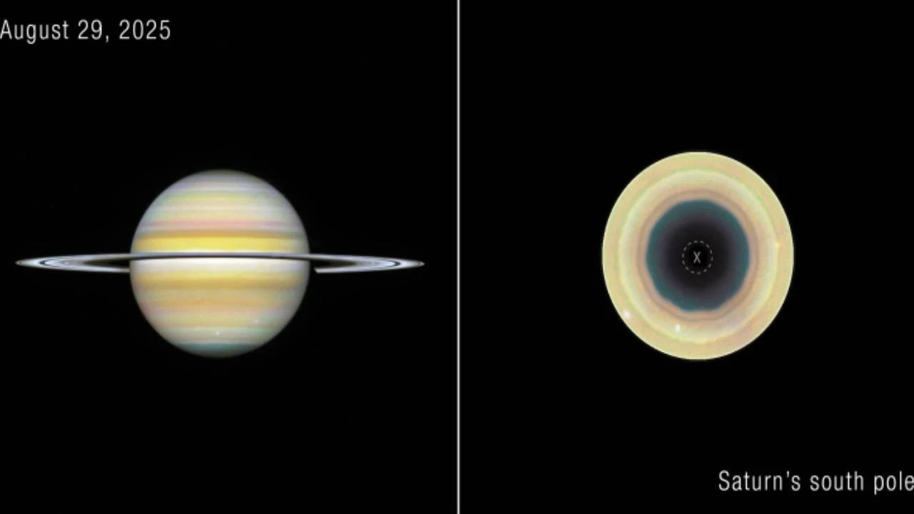 Satürn’ün güney kutbunda 10 kenarlı atmosfer dalgası