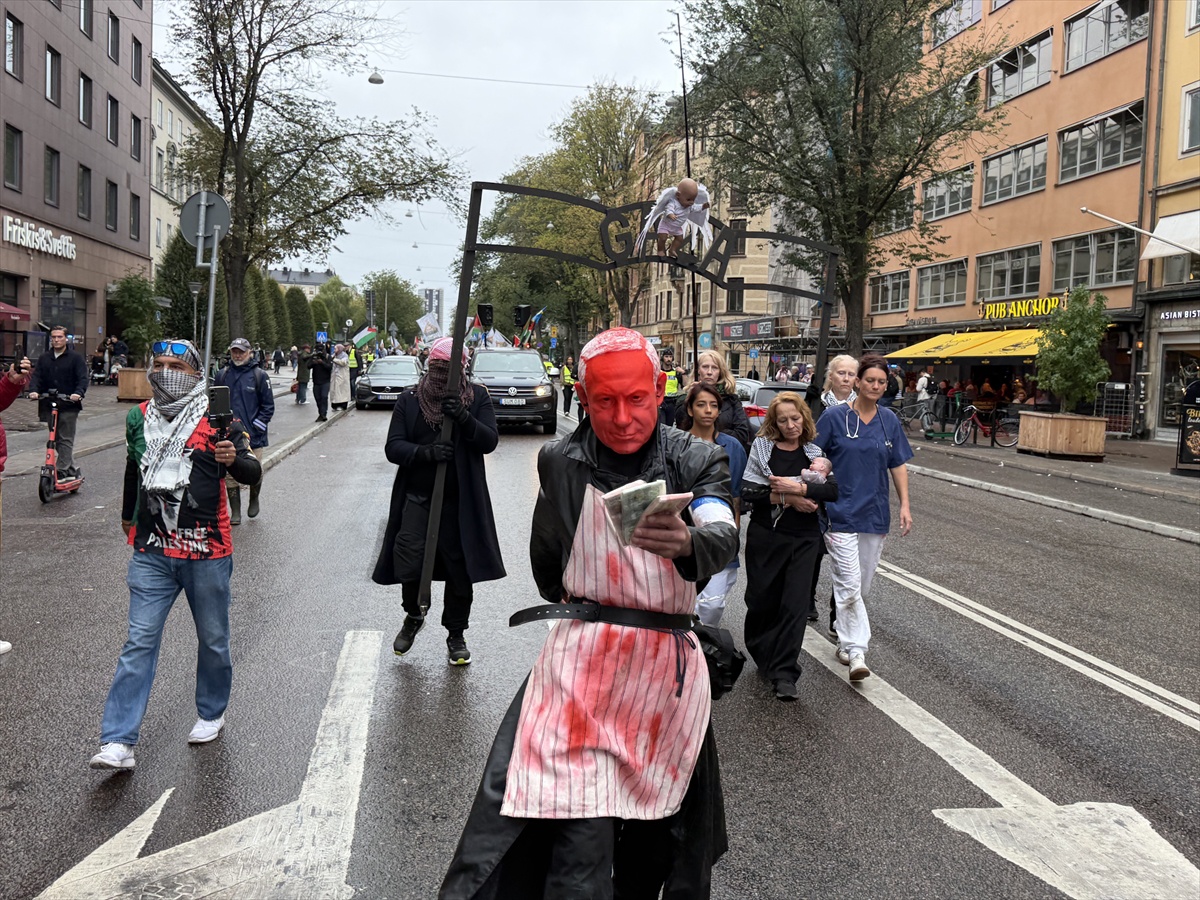 Stockholm’de Gazze protestosu: Yüzlerce kişi yürüdü
