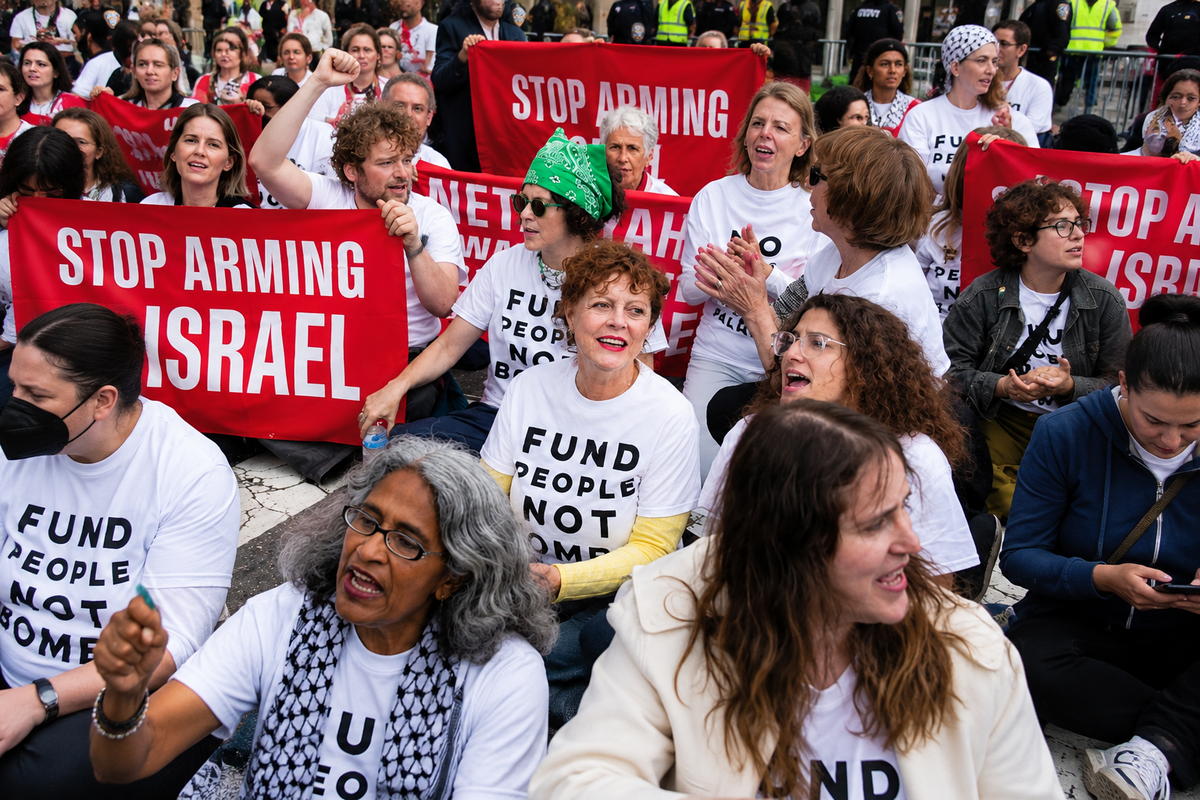 Susan Sarandon ve 103 kişi New York’ta gözaltında